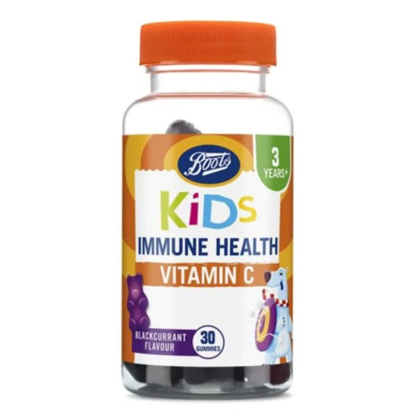 Boots Kids Immune Health Vitamin C 30 Blackcurrant Gummies