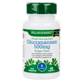 Holland & Barrett Glucomannan 500mg 60 Capsules
