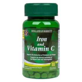Holland & Barrett | Iron and Vitamin C 100 Tablets