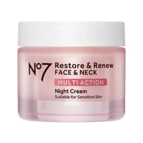 No7 Restore & Renew Face & Neck Multi-Action Night Cream 50ml Enhanced Formula