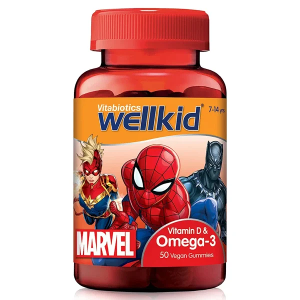 Vitabiotics | Vitabiotics WellKid Marvel Vitamin D & Omega 3 50 Vegan Soft Jellies