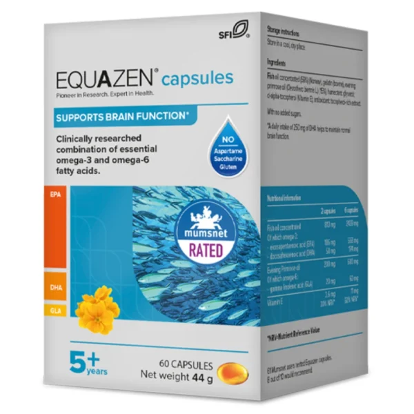 Equazen Capsules Omega 3 & Omega 6 Supplement 60 Capsules