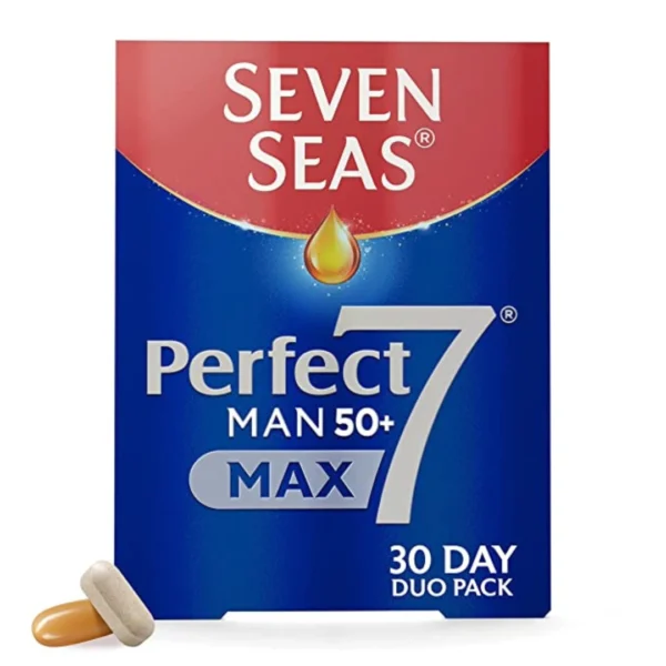 Seven Seas Perfect 7 Man 50+ Max Multivitamins & Omega-3 30 Day Duo Pack