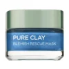 Loreal Paris Pure Clay Blue Algae Blemish Rescue Face Mask 50ml