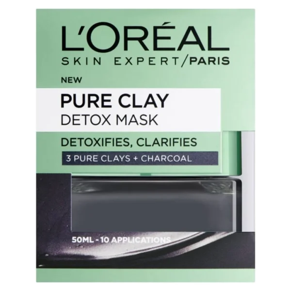 Loreal Paris Pure-Clay Detox Face Mask Charcoal 50ml