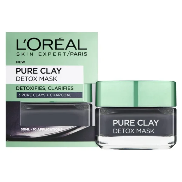 Loreal Paris Pure-Clay Detox Face Mask Charcoal 50ml
