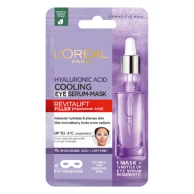 Loreal Paris Hyaluronic Acid Cooling Eye Serum-Mask [formulated with Hyaluronic acid + Caffeine] – 11g