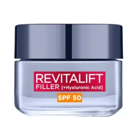 Loreal Paris Revitalift Filler + Hyaluronic Acid Anti Ageing Anti-Wrinkle SPF 50 Replumping Day Cream 50ml