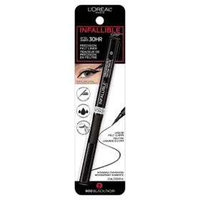 Loreal Paris Infallible Grip Precision Felt 0.4mm 27H Longwear Eyeliner Black