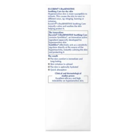 Eucerin UltraSensitive Soothing Face Cream Moisturiser (Dry Skin) 50ml