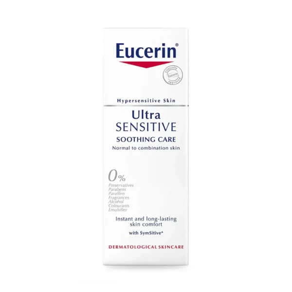 Eucerin UltraSensitive Soothing Face Cream Moisturiser (Normal to Combination Skin) 50ml