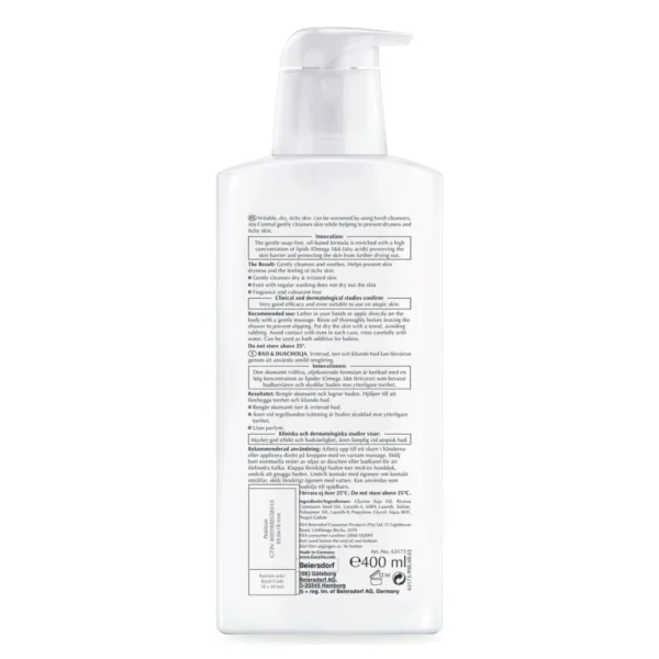 Eucerin AtoControl Bath & Shower Oil for Dry & Eczema Prone Skin 400ml
