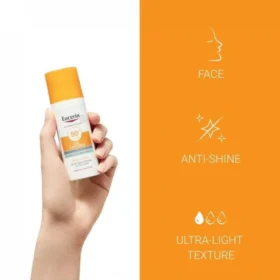 Eucerin Sun Oil Control Face Protection Sun Cream for Oily & Blemish Prone Skin SPF 50+, 50ml