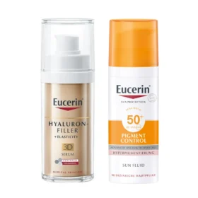 Eucerin Anti-Ageing Serum & Face Sun Cream Regime Bundle for Pigmentation & Dark Spots